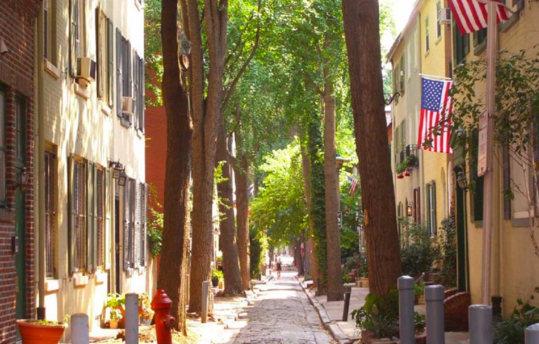 A minor street in Philadelphia. Source: The American Alley.