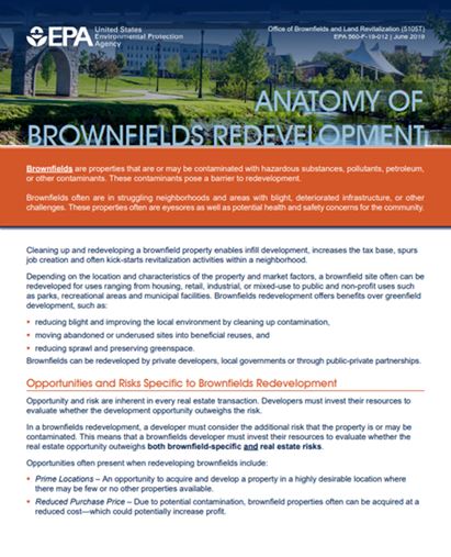 Anatomy of Brownfields Redevelopment