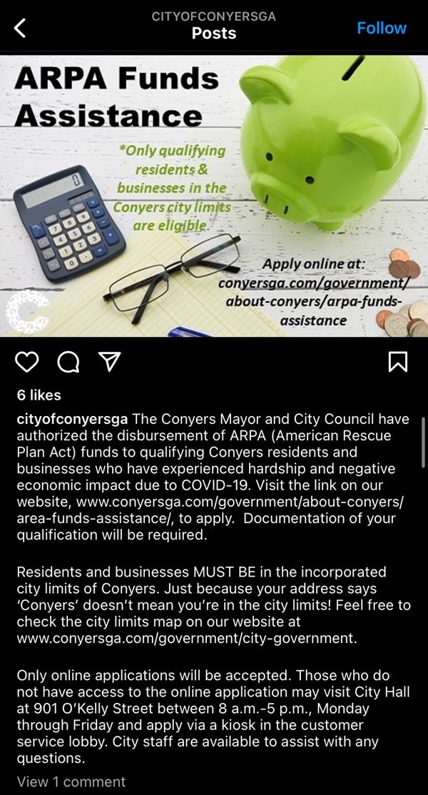 IG-screenshot-of-Conyers-ARPA-Funds-Assistance.jpg